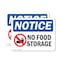 Signmission No Food Storage, 10 in W x Rectangle, Plastic OS-2PACK-NS-P-710-L-14624 - alternate 1